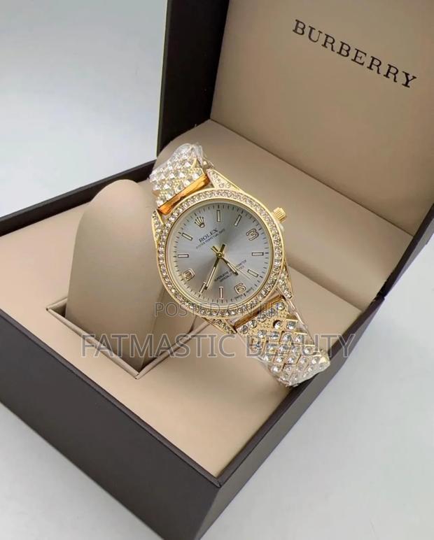 Iced Rolex Watch for Her - thumbnail 2