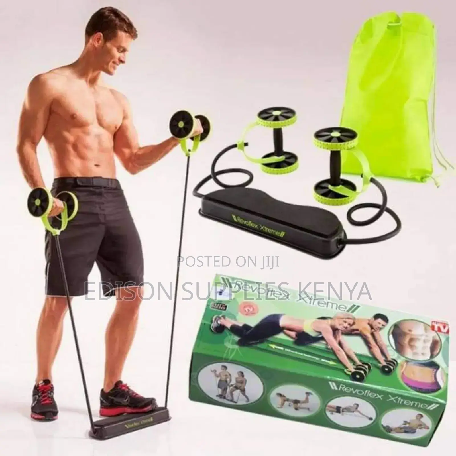 Revoflex Resistance Bands Workout Machine for Abs, Glutes