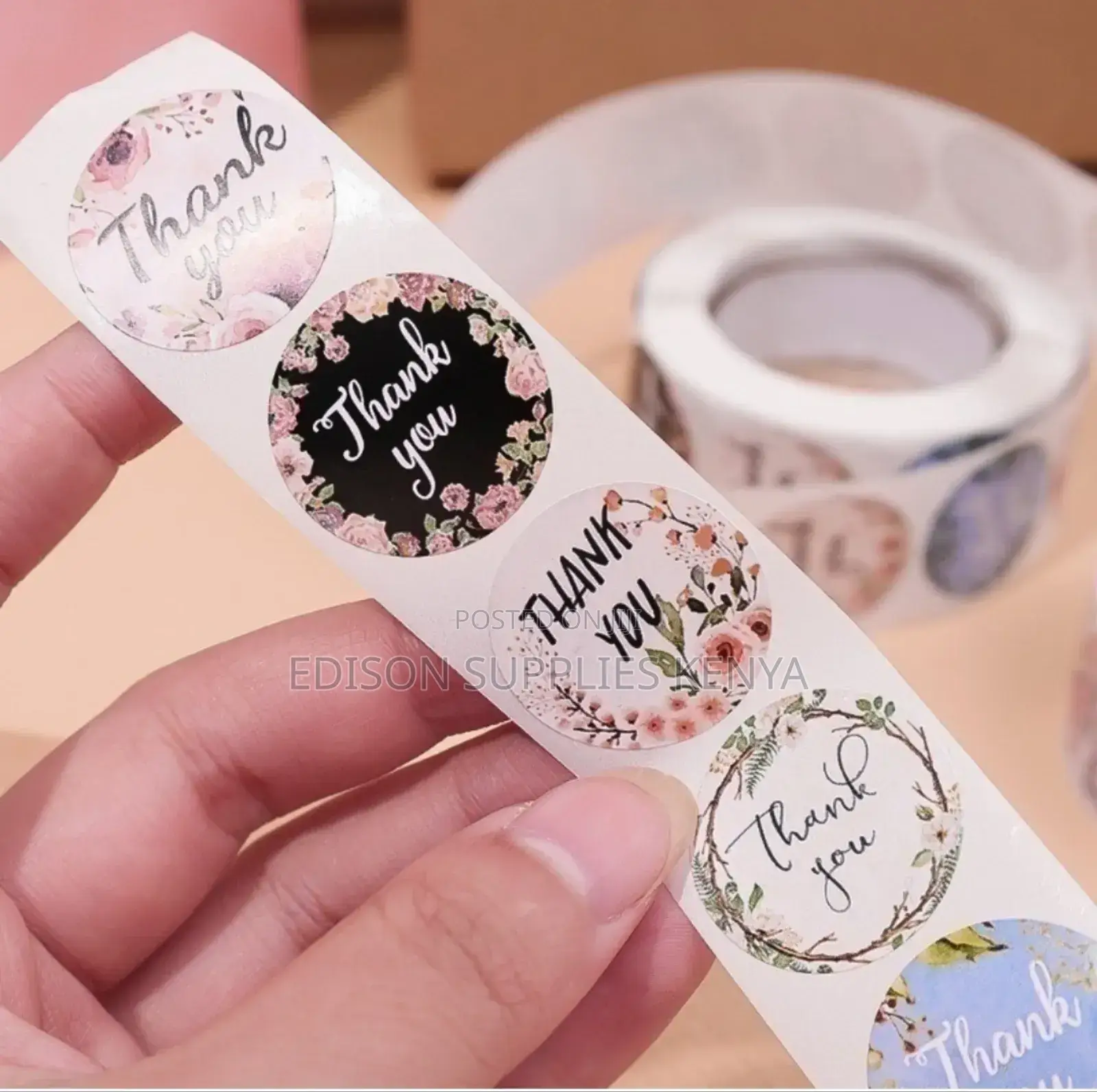 Thank You Stickers Labels For Business, Parties, Baby Shower