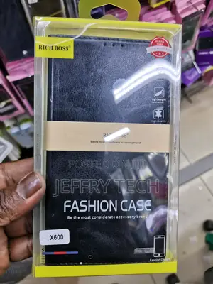 Universal Leather Flip Case for INFINIX X600 -Black