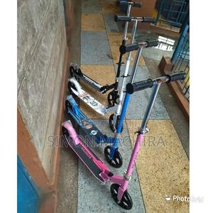 Metallic Scooter. Large Wheels - main view