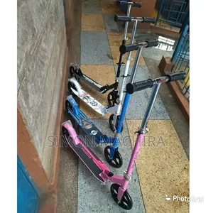 Metallic Scooter. Large Wheels