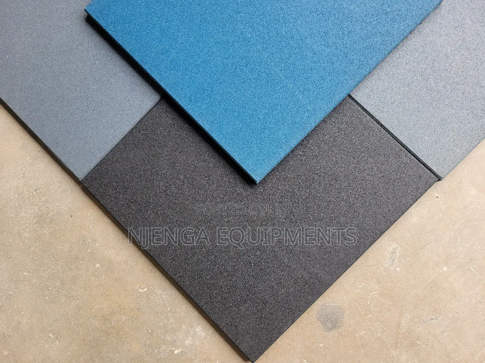 Commercial Gym Rubber Tiles Available