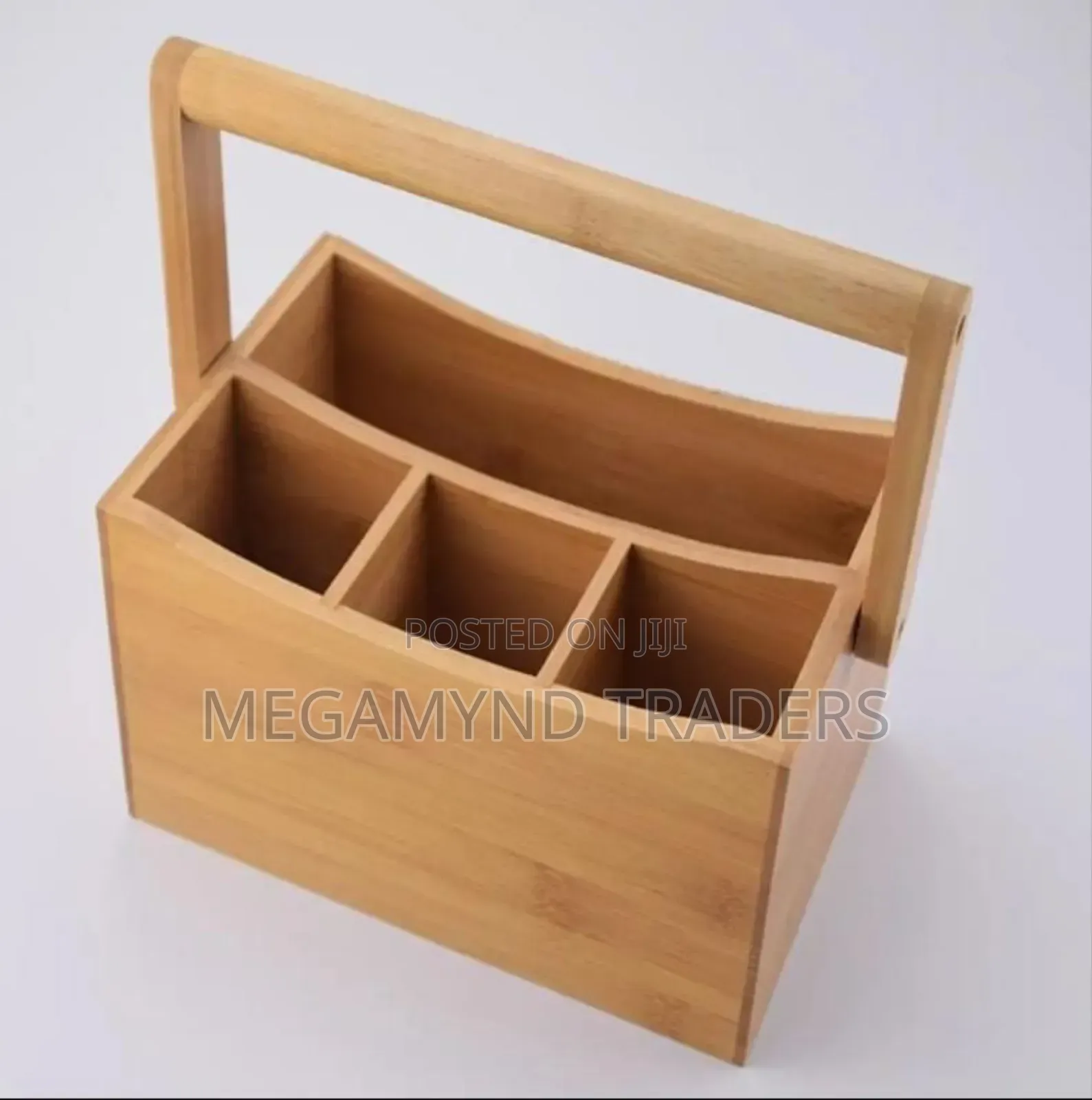Cutlery Organize Bamboo/Napkins Holder/Portable Countertop