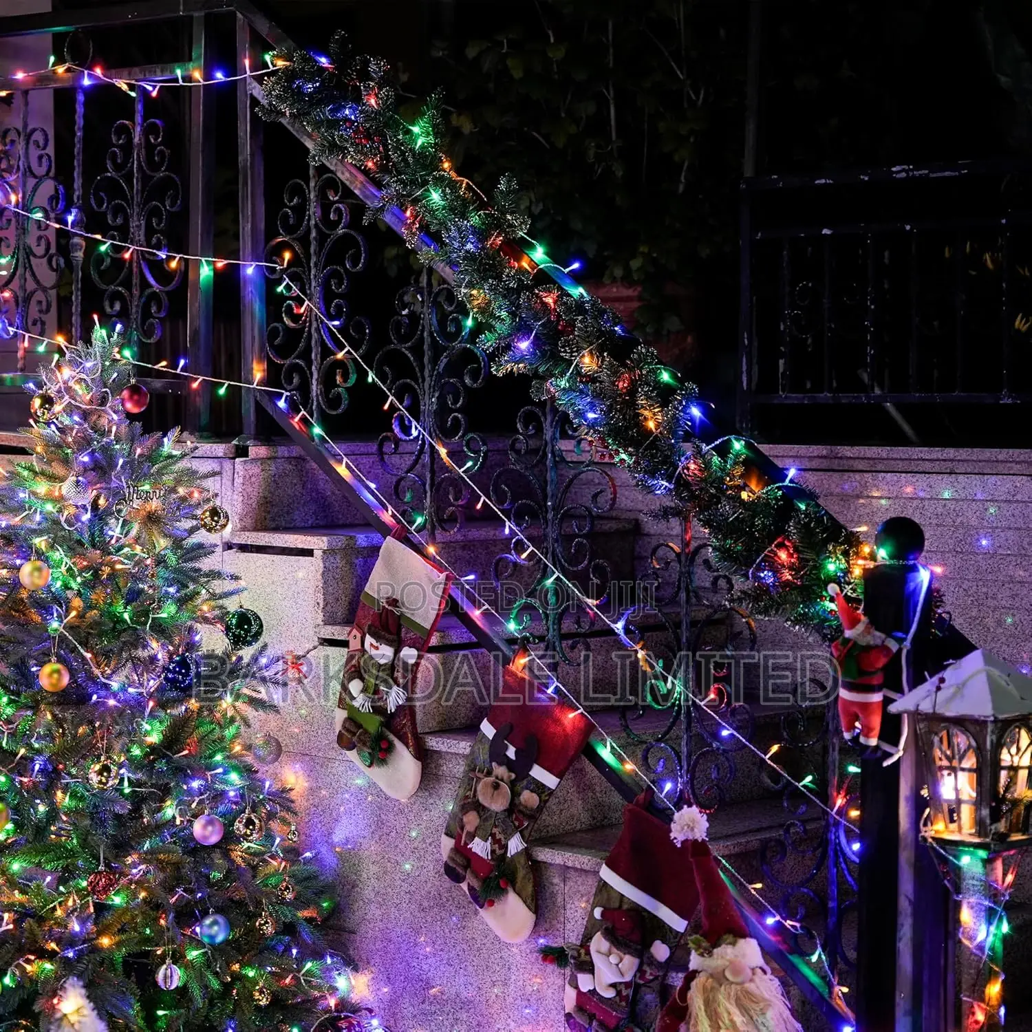 Multicolor Christmas String Lights RGB 10M LED Xmas Fairy