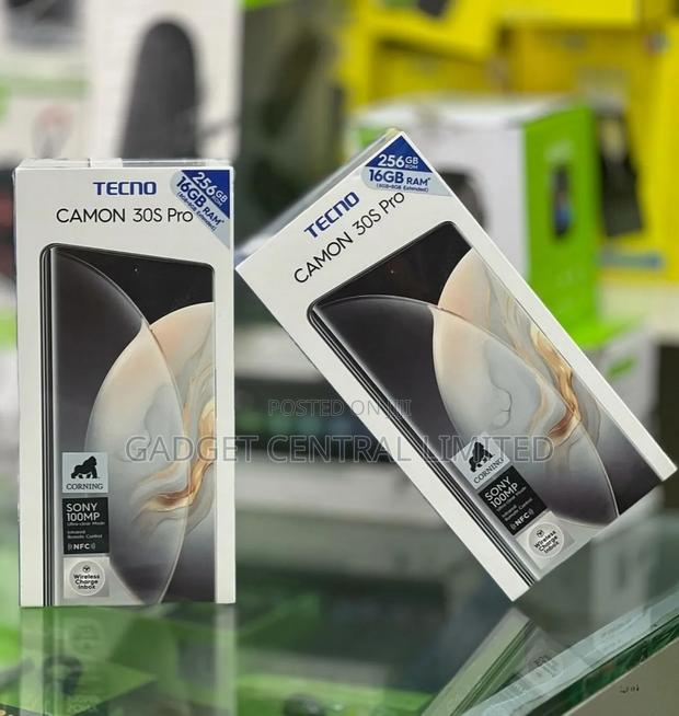 New Tecno Camon 30S Pro 256 GB Black