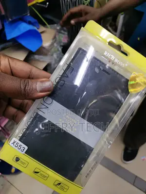 Universal Leather Flip Cover for Infinix Smart Hd-Black
