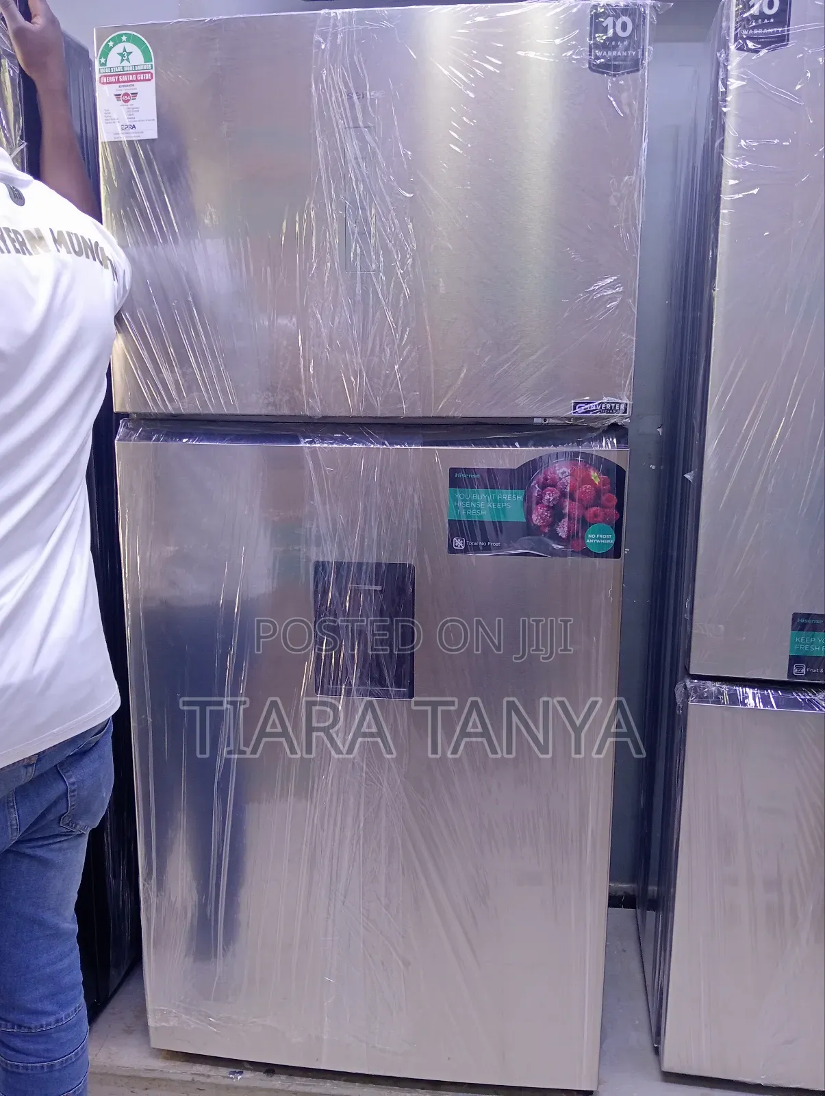 Hisense 510L Fridge-Ref510dr Double Door Fridge