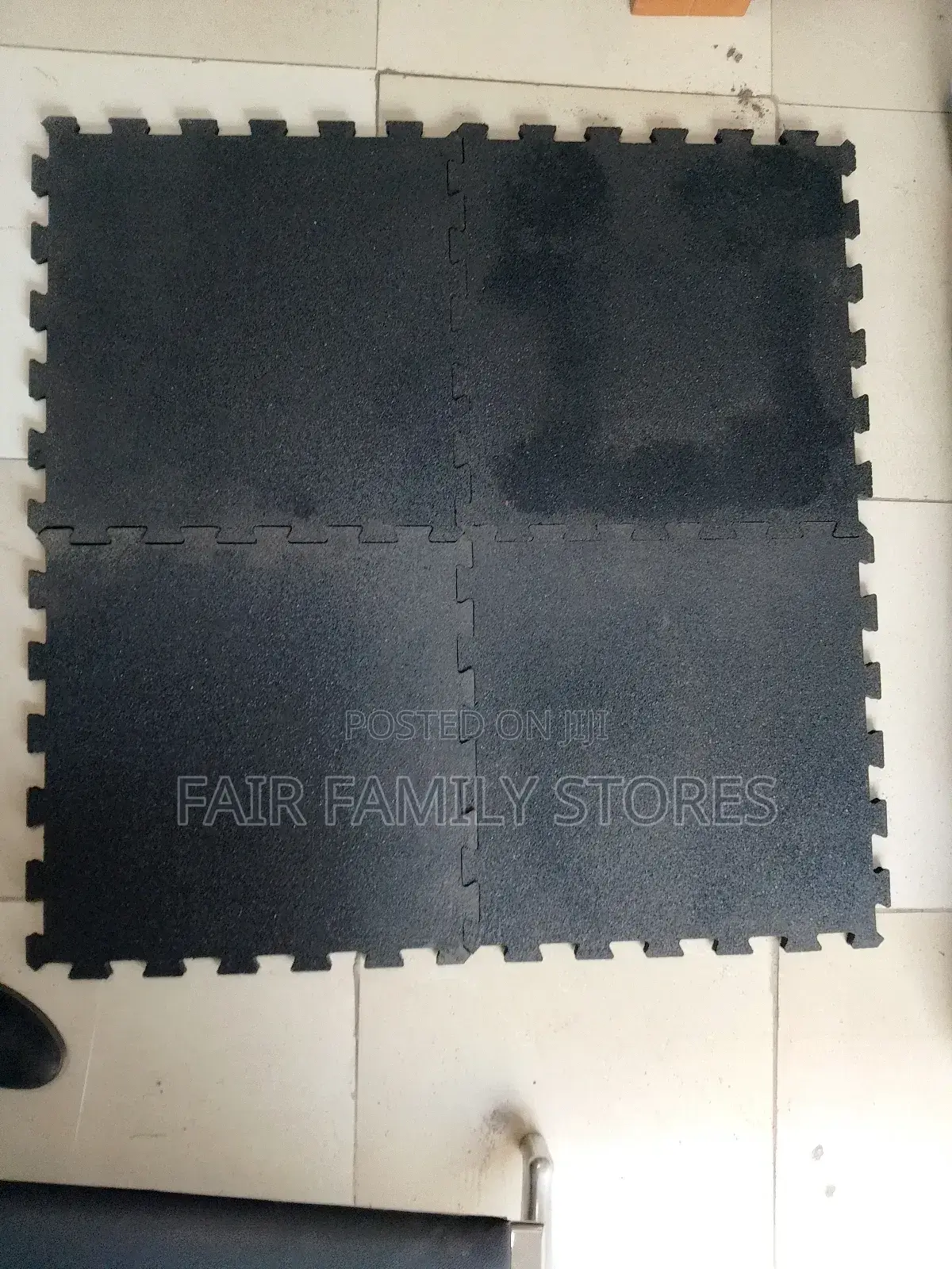 Interlocking Gym Rubber 500mm X 500mm. 15mm