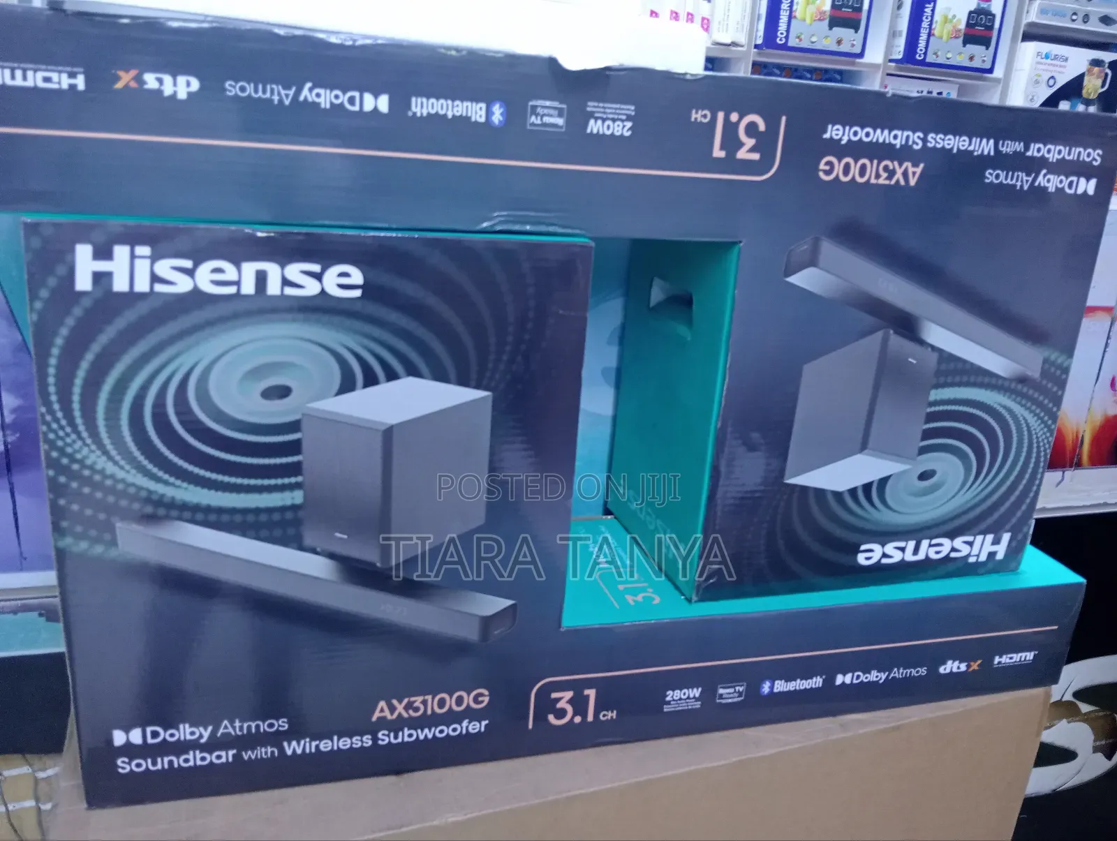 Hisense AX3100G 3.1 CH Wireless Soundbar With Dolby Atmos