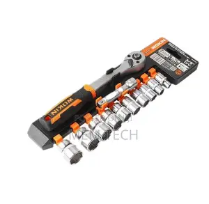 Wokin 12 PCS 3/8" Ratchet Handle With Sockets Set