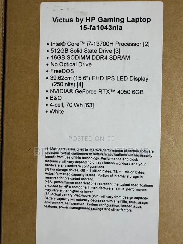 New Laptop HP Victus 15 16GB Intel Core I7 SSD 512GB - thumbnail 2