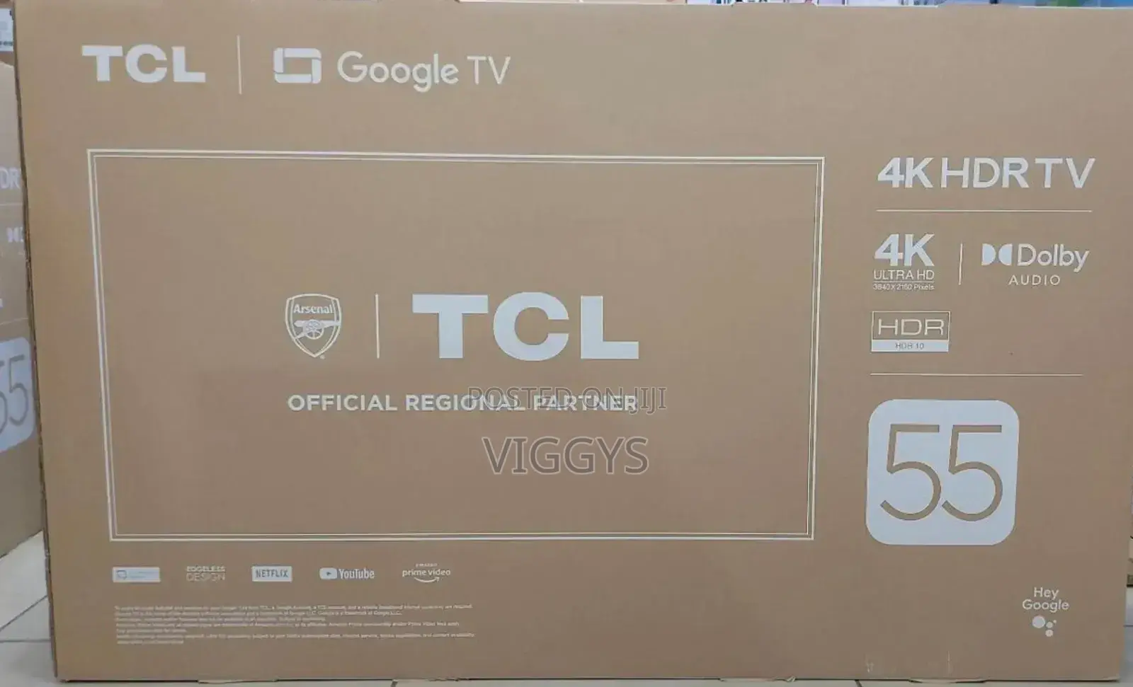 TCL 55 Google Uhd Frameless Bluetooth