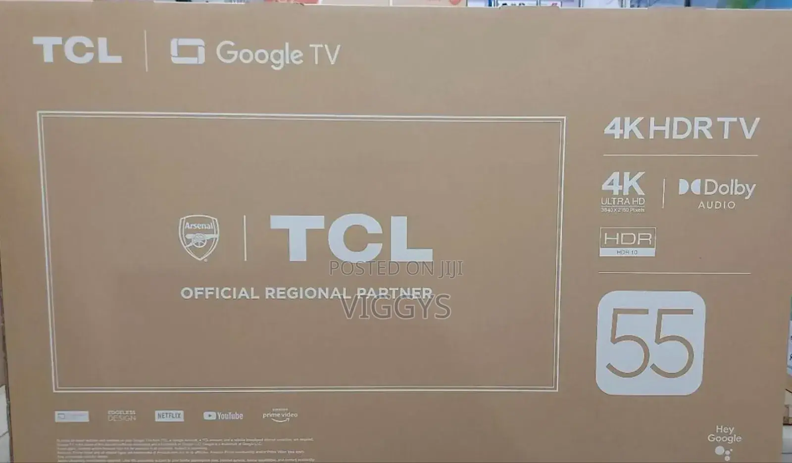 TCL 55 Google Uhd Frameless Bluetooth
