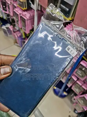 Universal Leather Flip Cover for Nokia7.2-Blue