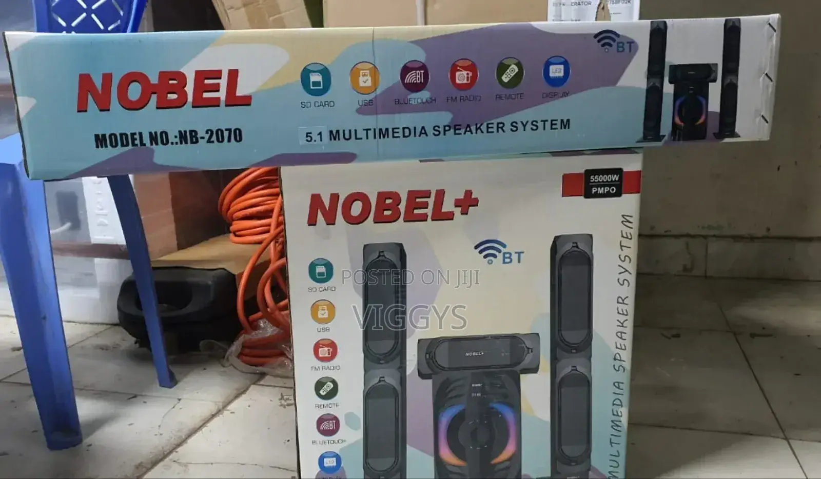 Working Nobel NB-2070 Multimedia Speaker System Bluetooth