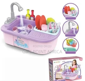 Kids Washing-Up Spraying Playset Sink