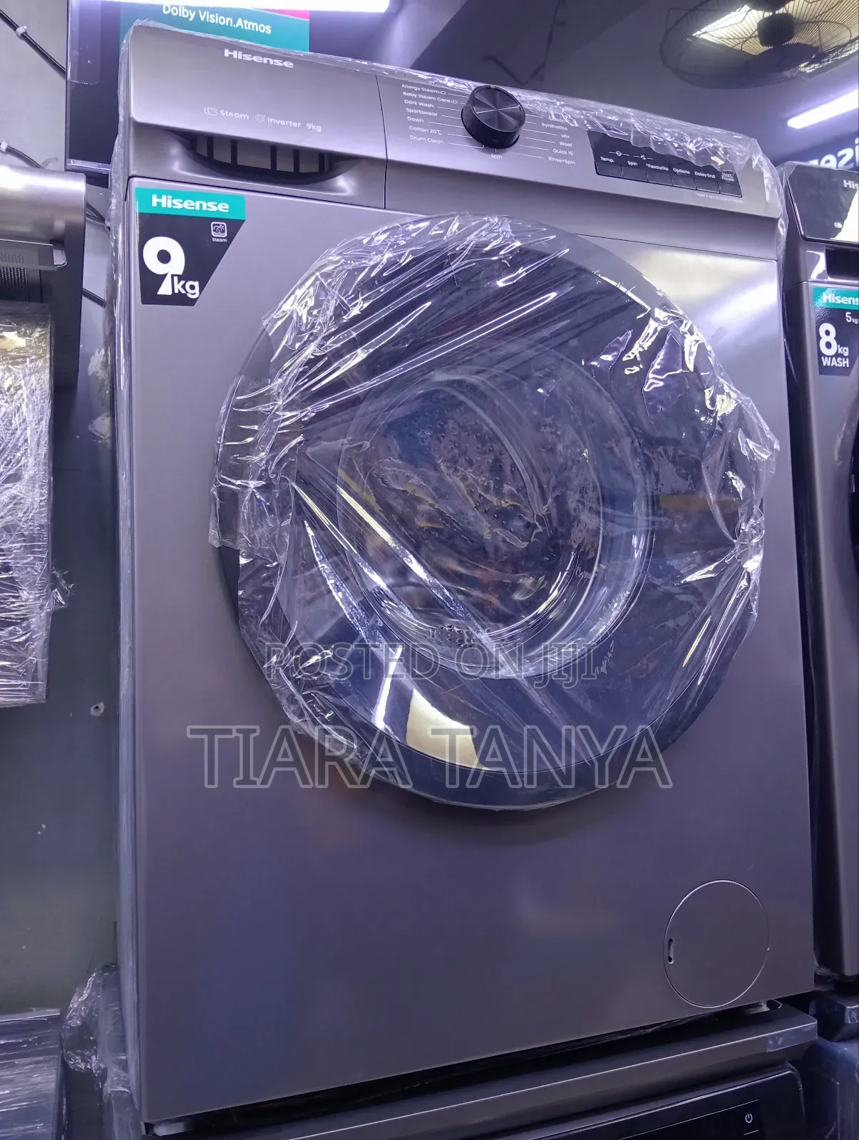 Hisense Washing Machine Front Load 9kg Grey- Wfpv9014emt
