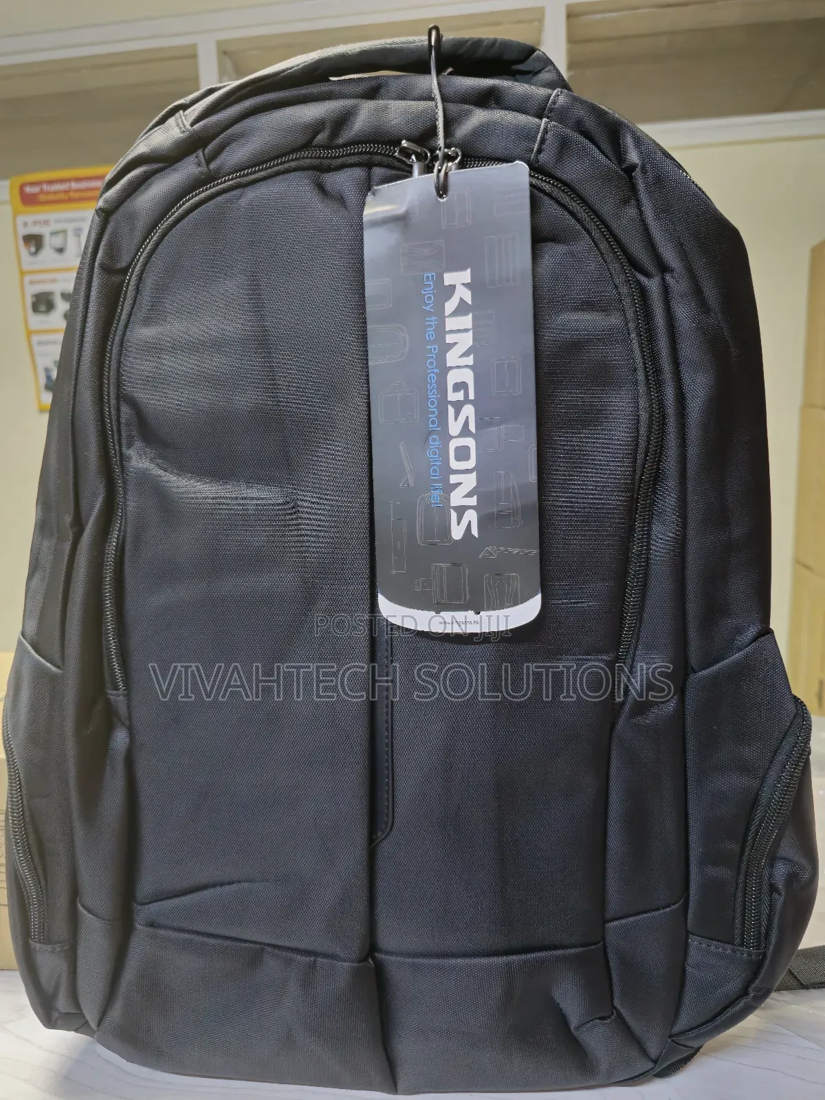 Kingsons KS3027W 15.6′′ Black Laptop BACK Backpack