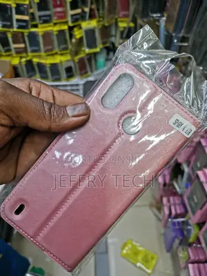 Universal Leather Flip Case for Tecno Spark 4 Air -Pink