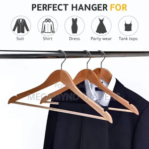 10pc Wooden Hangers/Suit Hangers