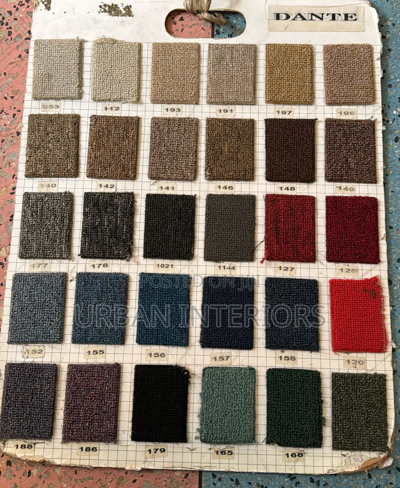Wall to Wall Carpet Delta Chart