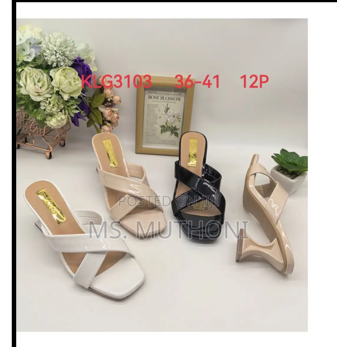 Low Heel Open Sandals Size 36-41