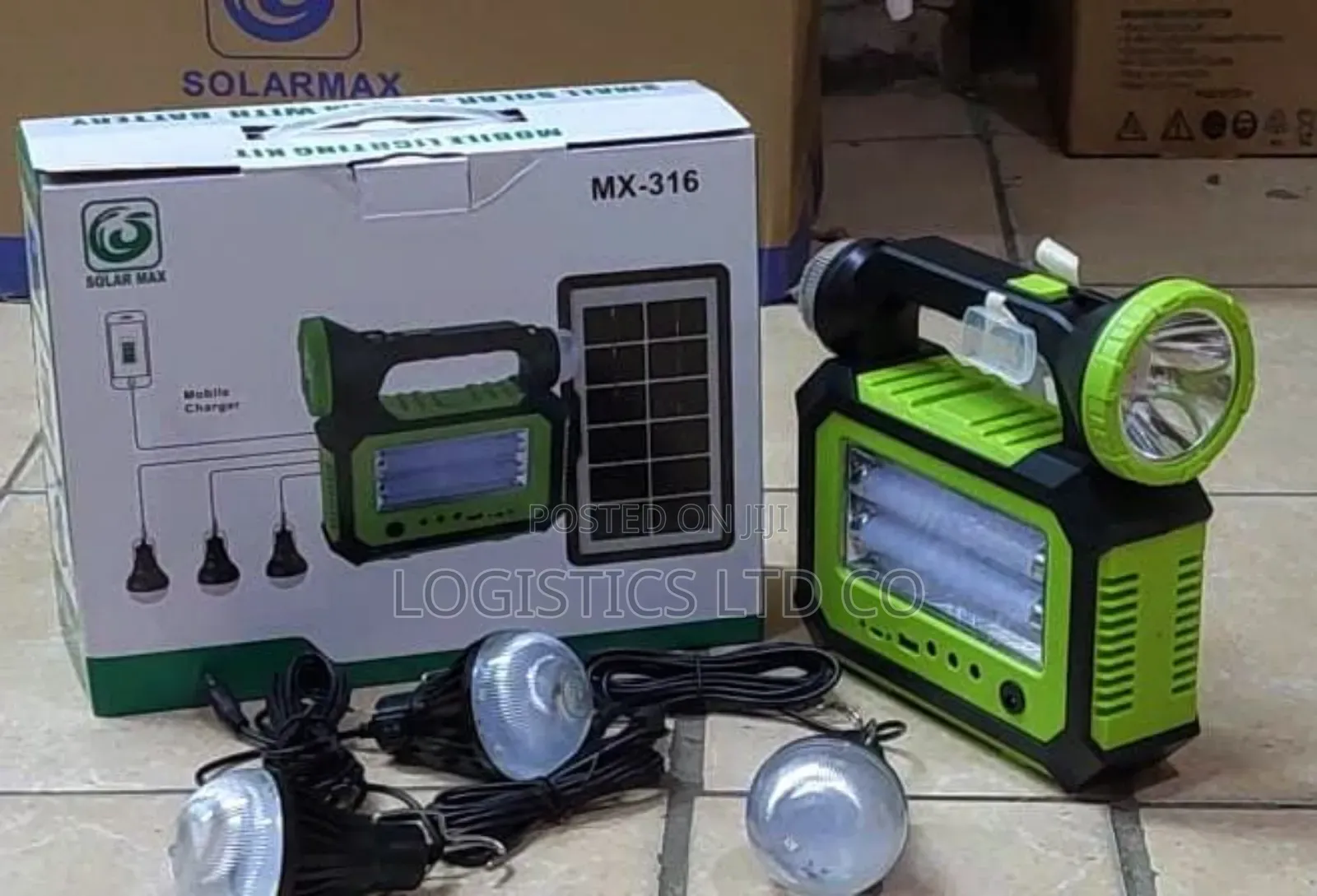 Solar Kit With Three Bulbs.