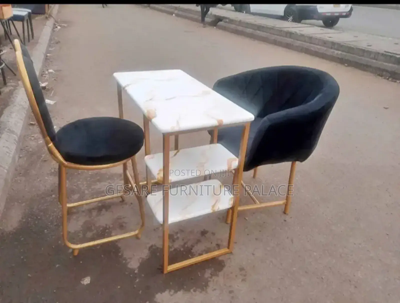 Manicure Set; Styling Chair, Table + Love Seat