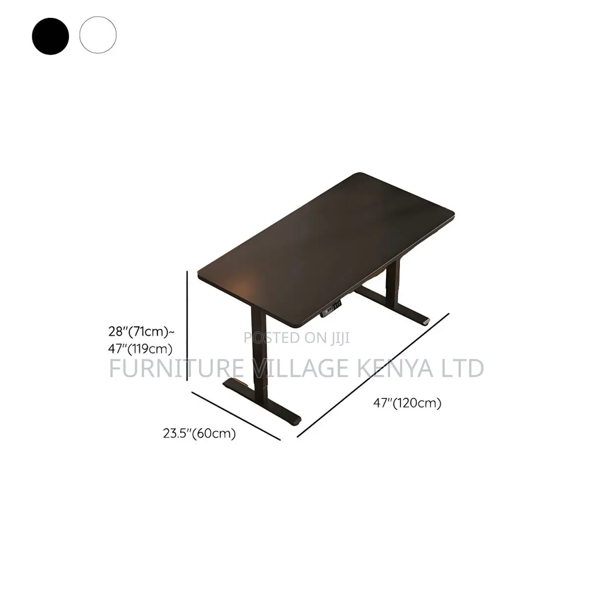 Electric Rectangular Adjustable Wooden Standing Desk