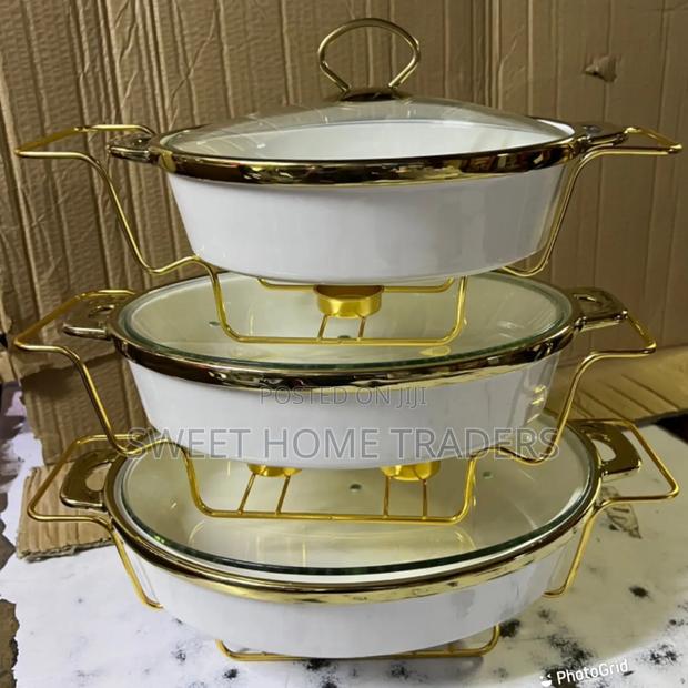 Oval Ceramic Chaffing Dished - main view