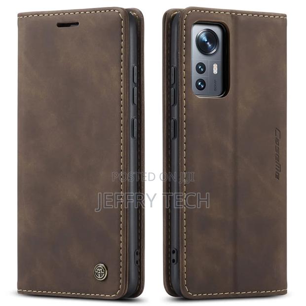 Xiaomi Mi 12 Retro Flip Leather Wallet Case Coffee