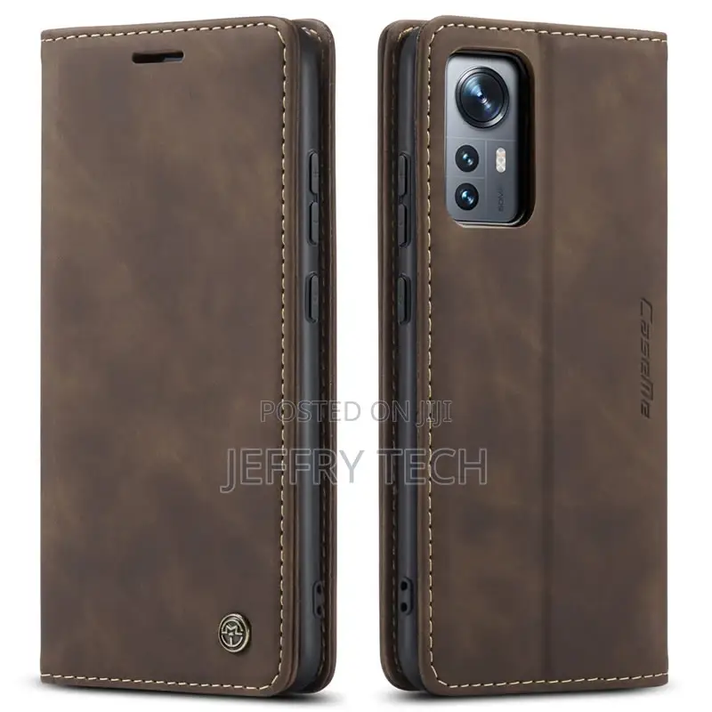 Xiaomi Mi 12 Retro Flip Leather Wallet Case Coffee
