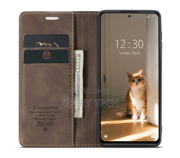 Xiaomi Mi 12 Retro Flip Leather Wallet Case Coffee - thumbnail 2