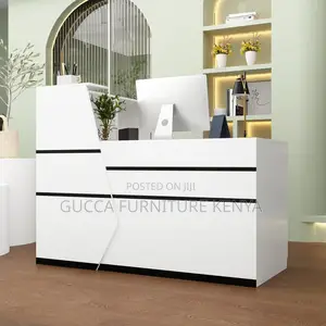 Office Furniture: L-Shaped Contemporary Reception Desk