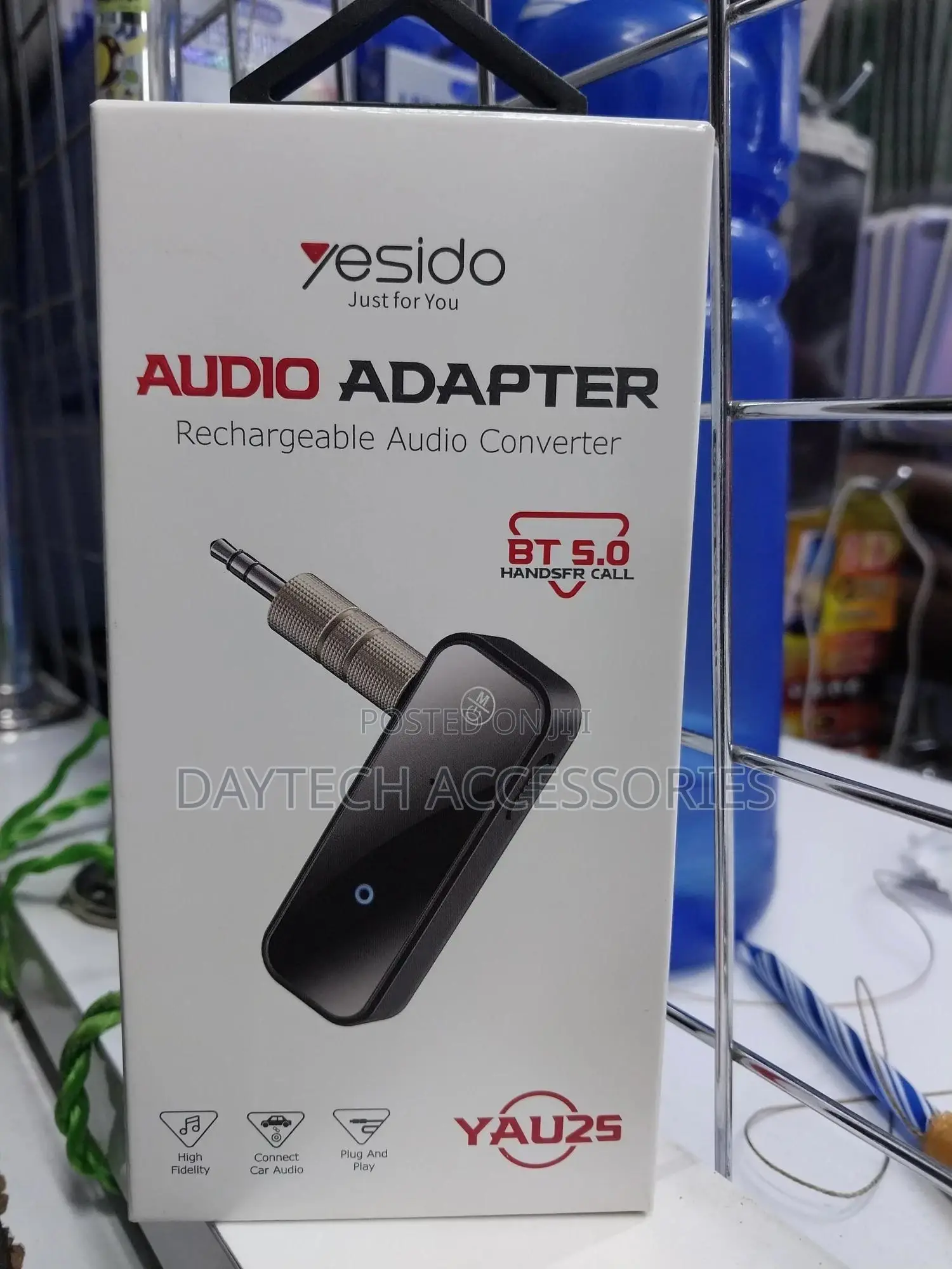 Yesido Bluetooth Audio Adapter Rechargeable 3.5mm Jack
