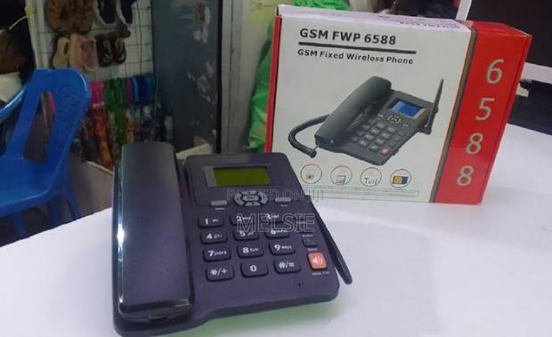 Durable Rechargeable Home Wireless Landline Deskphone, Dual