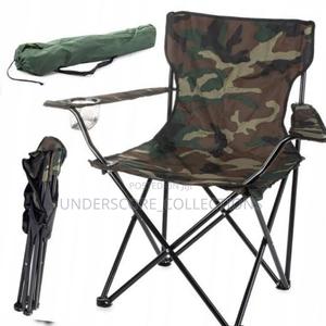Camouflage Camping Chair With Cup Holder - thumbnail 2