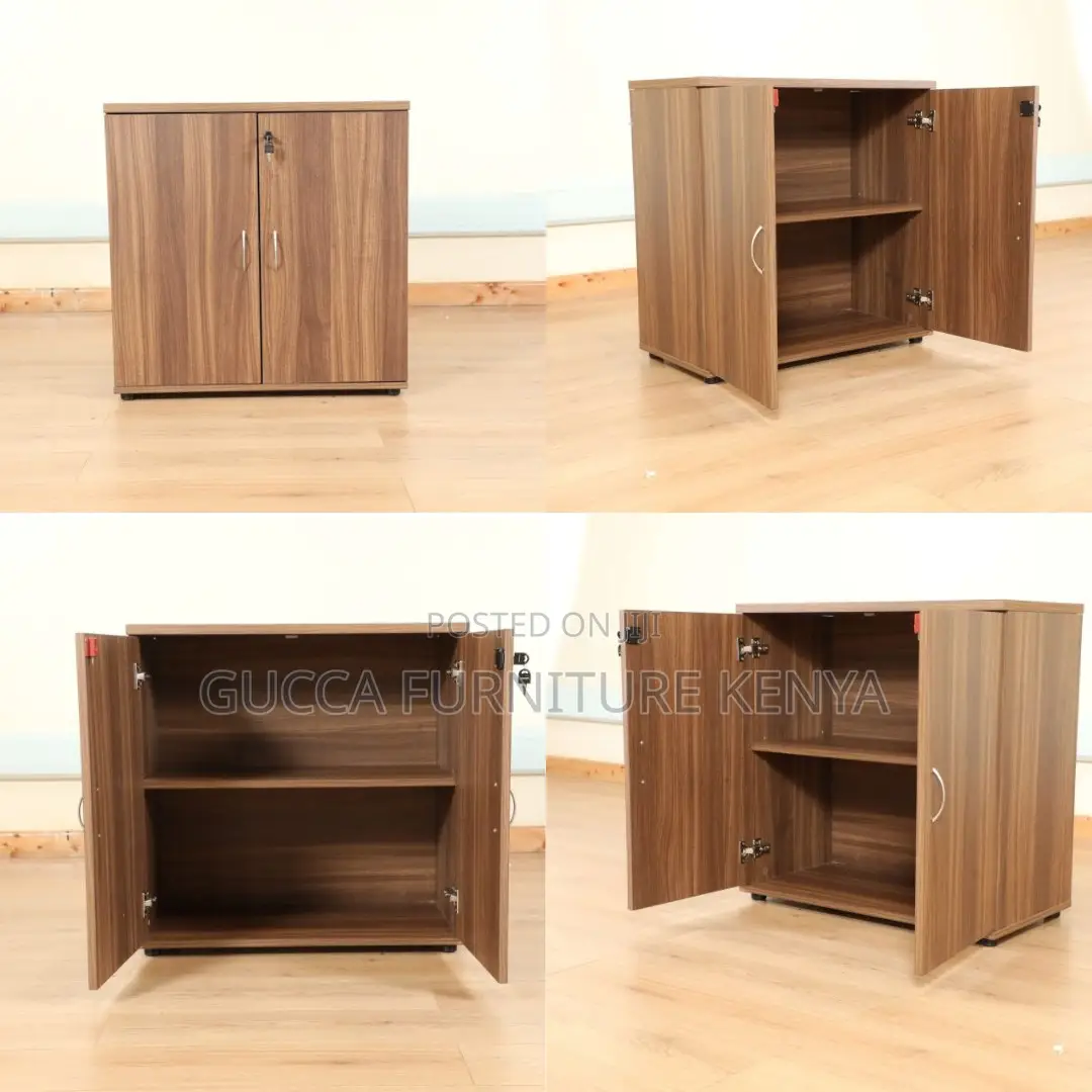 Cabinets: Brown Wooden Executive Storage Office Cupboard
