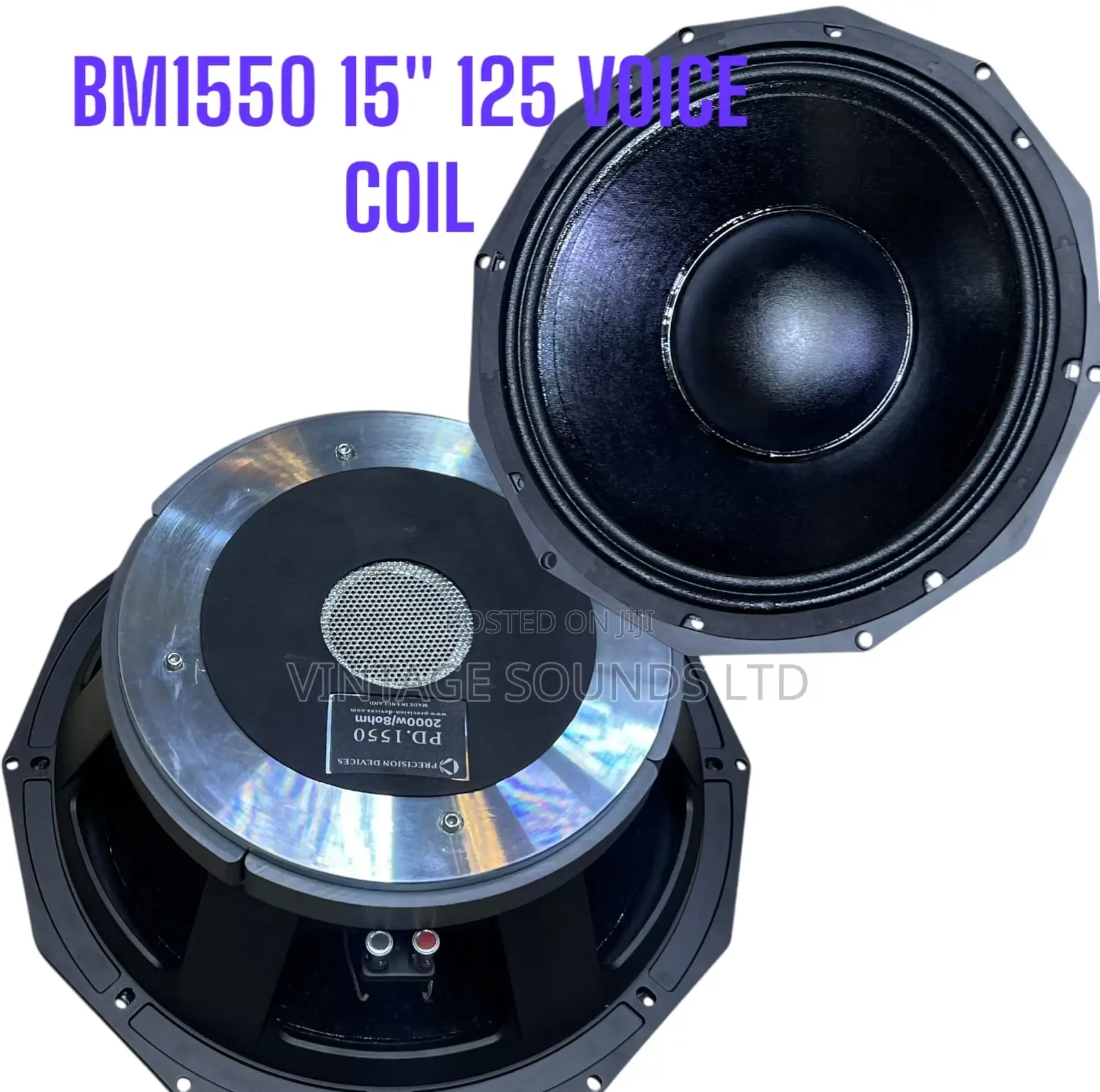 Bm Pd1550 15” 125 Voice Coil Subwoofer Speaker