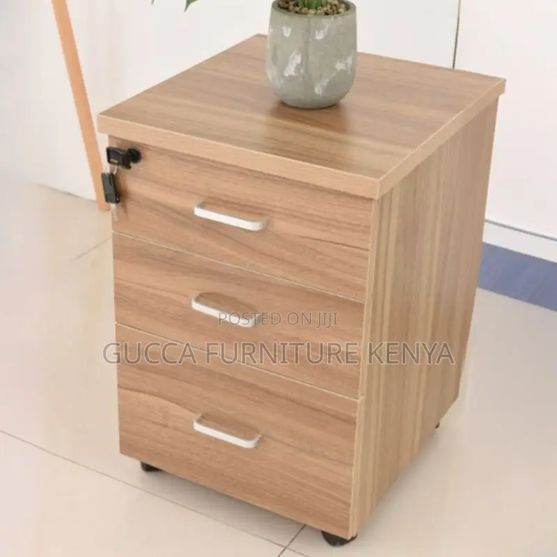 Cabinets: Mobile 3-Drawer Office Table Storage Cabinet