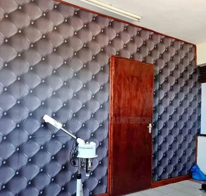 Blue Button 3D Wallpaper