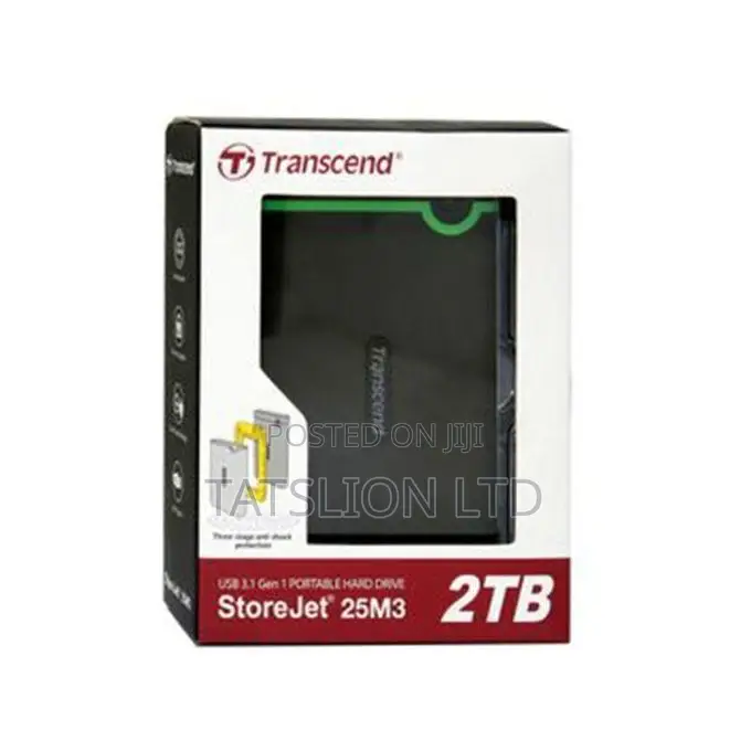 Transcend 2tb Usb 3.1 Gen 1 Portable External Hard Disk