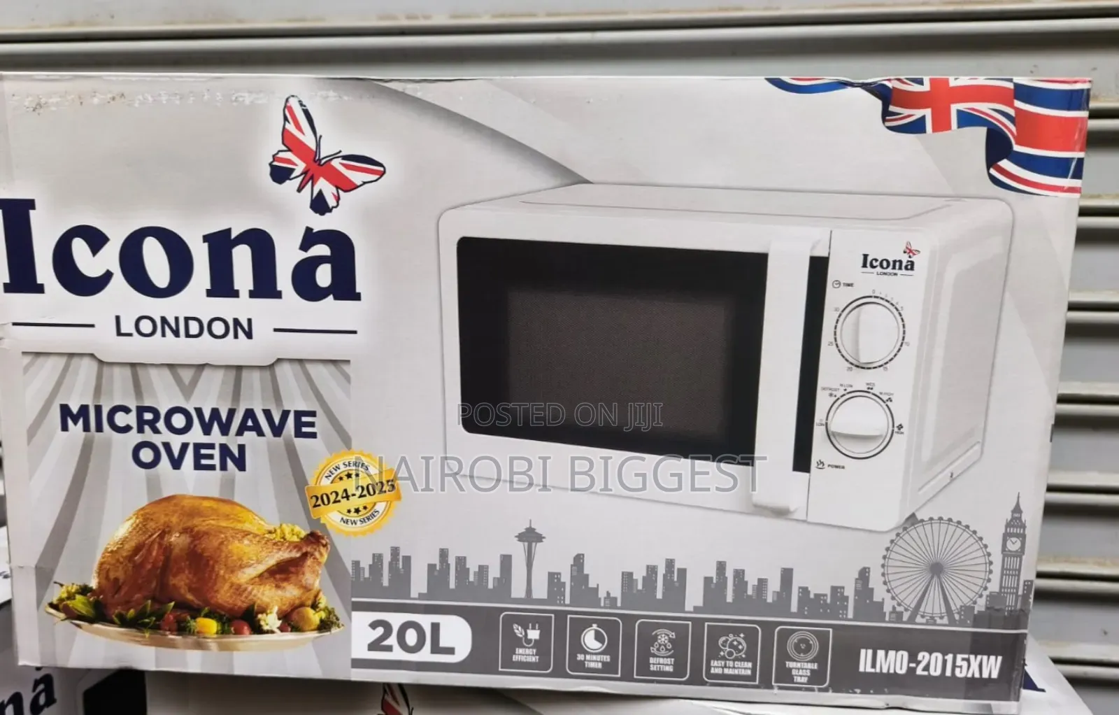 Icona 20l White Manual Microwave