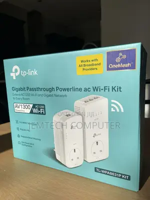 Tp-Link Tl-Wpa8631p Av1300 Gigabit Passthrough Powerline`