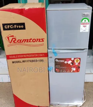 Ramtons 128litres Silver 2- Door Refrigerator