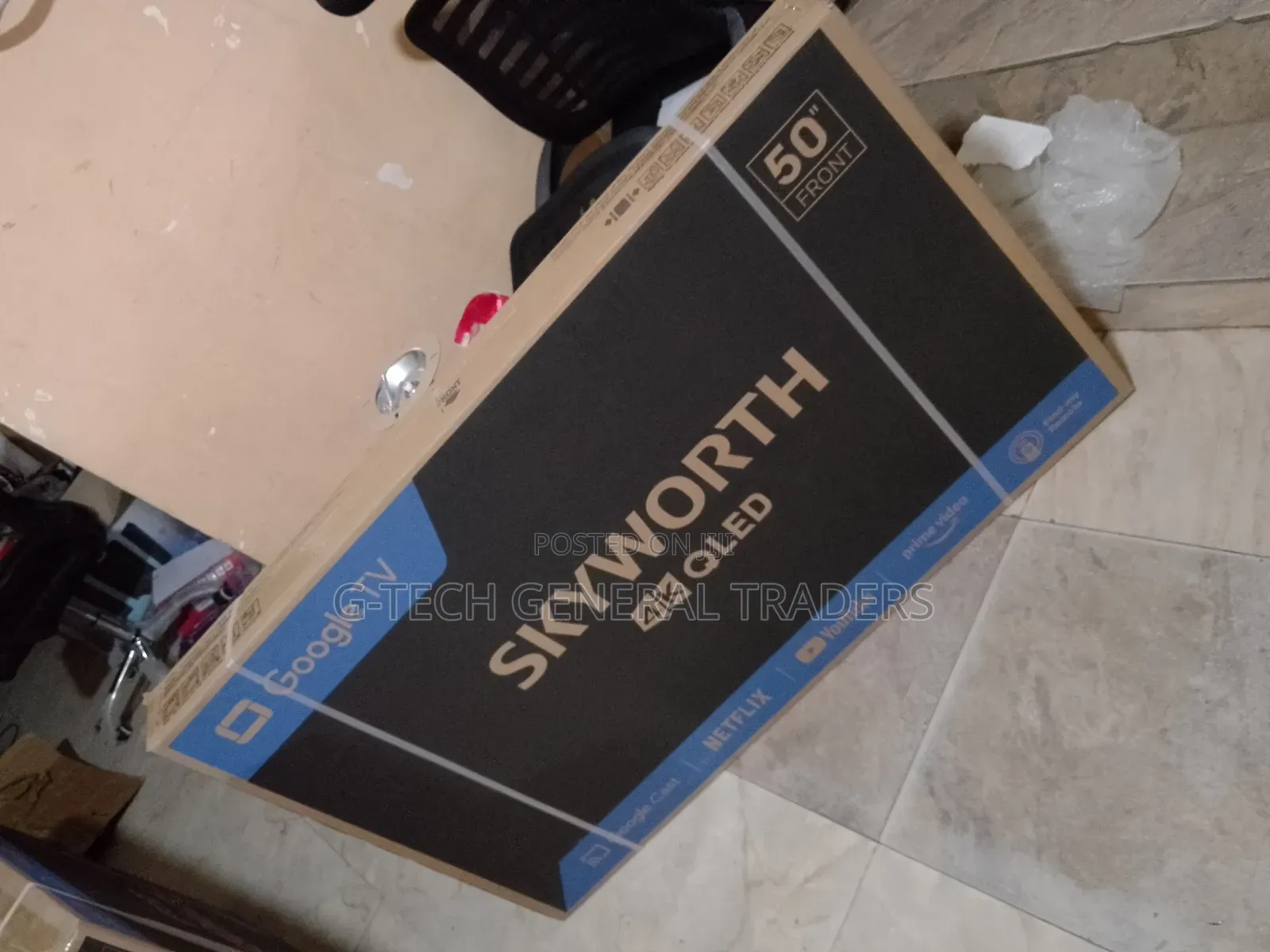 Skyworth 50inch Qled Frameles, Youtube, Netflix