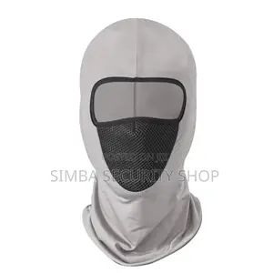 Light Grey Mask Windproof Dustproof Hat Helmet Liner Cap