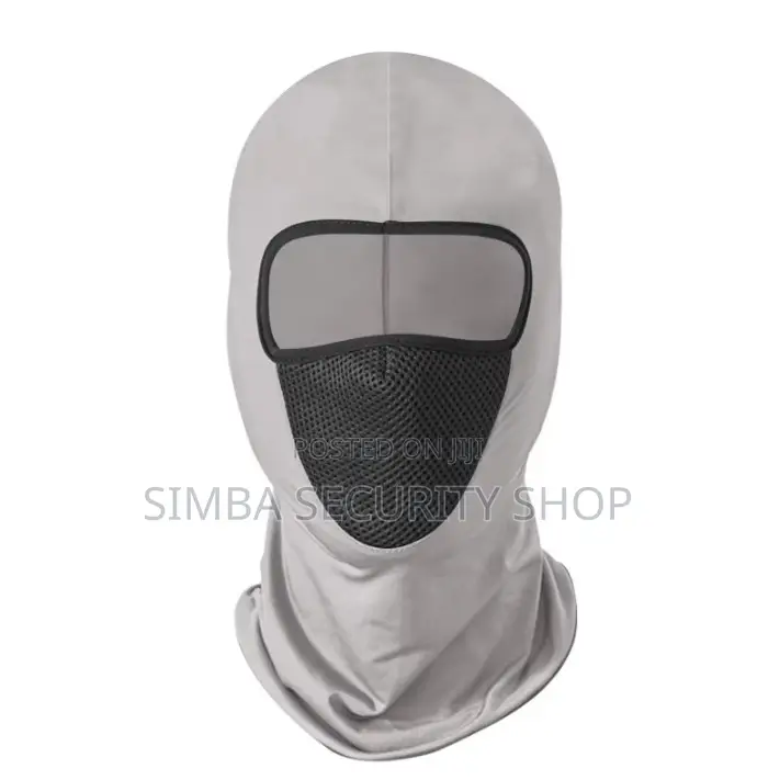 Light Grey Mask Windproof Dustproof Hat Helmet Liner Cap