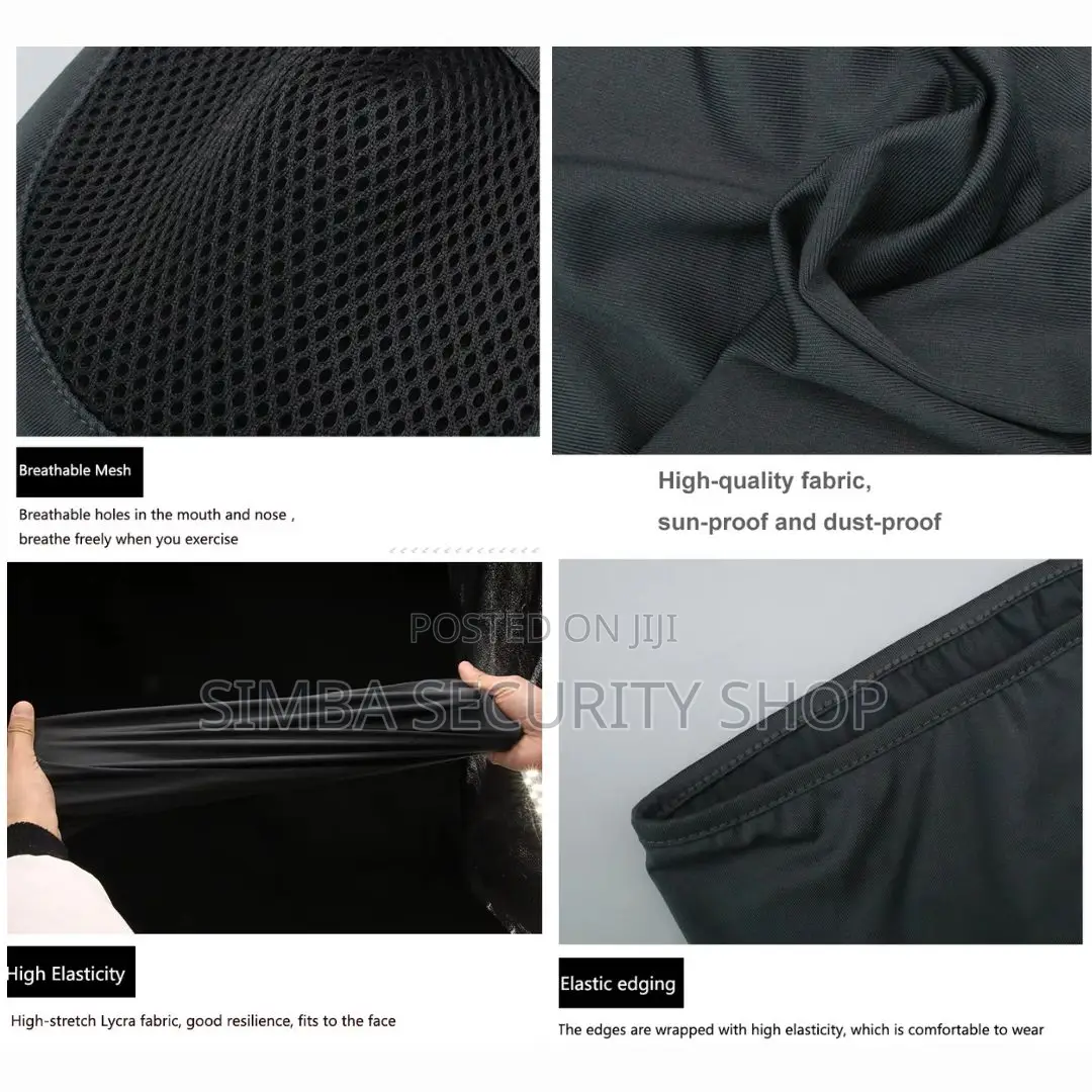 Light Grey Mask Windproof Dustproof Hat Helmet Liner Cap